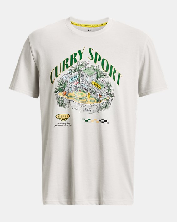 Men's Curry Land Heavyweight Short Sleeve in White image number 4